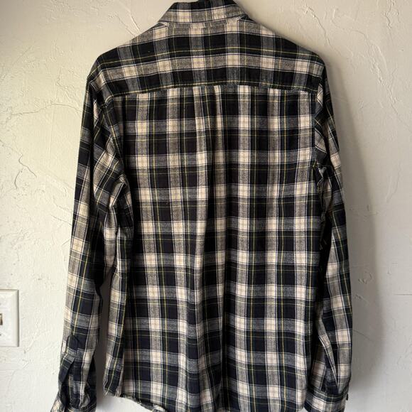 LL Bean Shirt Mens Sm Blue Plaid Flannel Button Down Traditional Cabin Outdoor - Picture 7 of 7